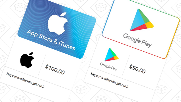 $15 off $100 iTunes Gift Card Purchases | Amazon | Promo code ITUNES15$5 off $50 Google Play Gift Card Purchases | Amazon | Promo code GOOGLE